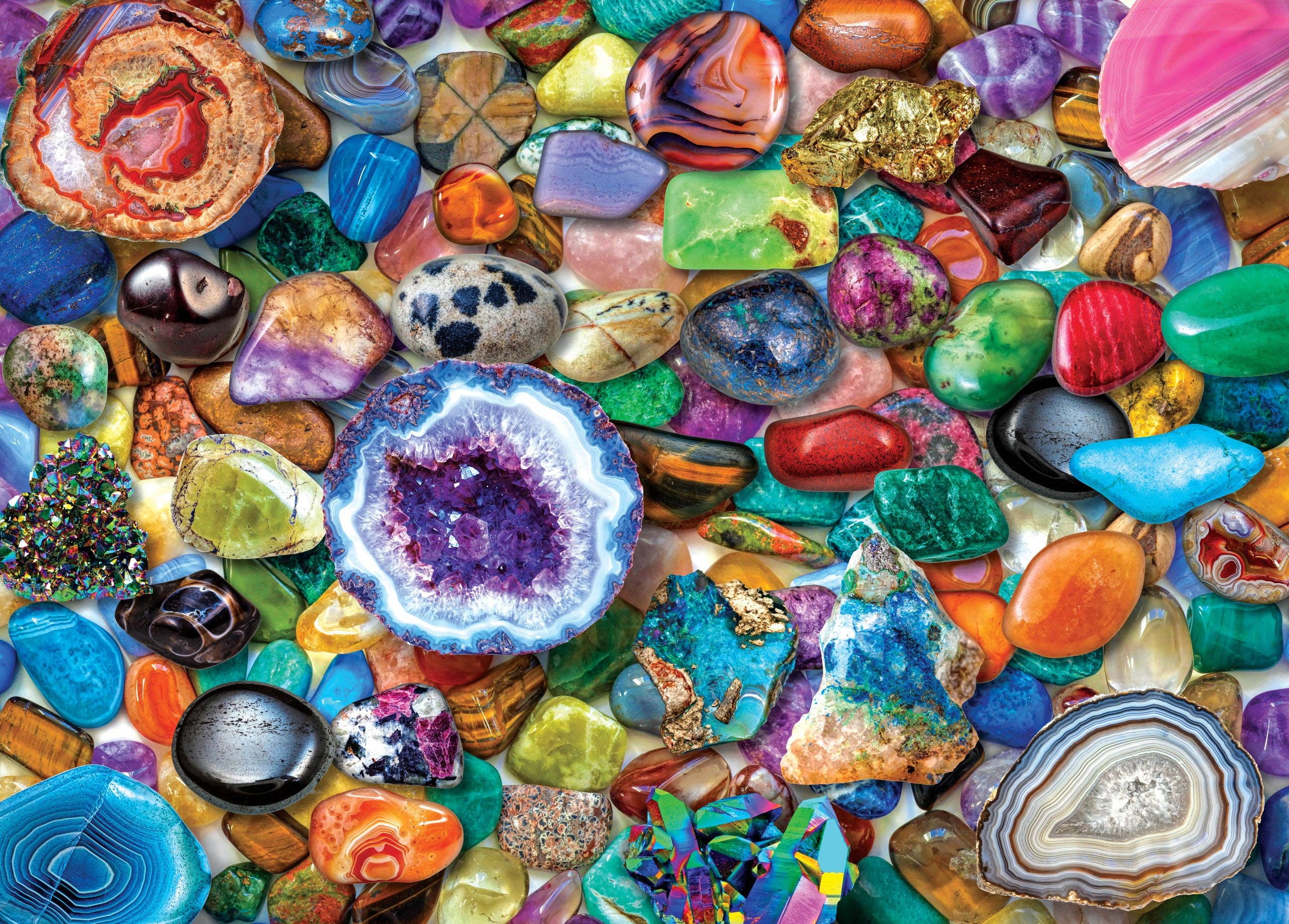 Peter Pauper Press - Wholesale Puzzle - Adult - Crystals and Gemstones 1000 Piece Jigsaw Puzzle1