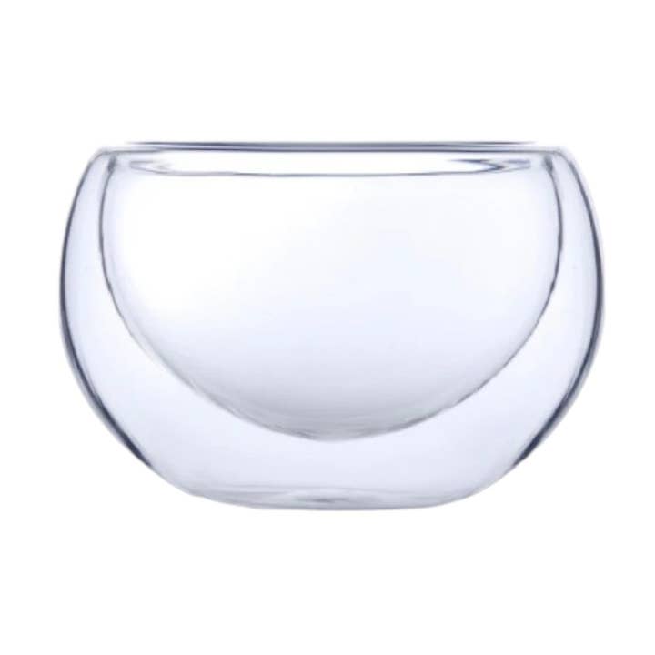 2oz 2"D Double Wall Glass Tea Cup (4/240) for wholesale by Urban Tokyo