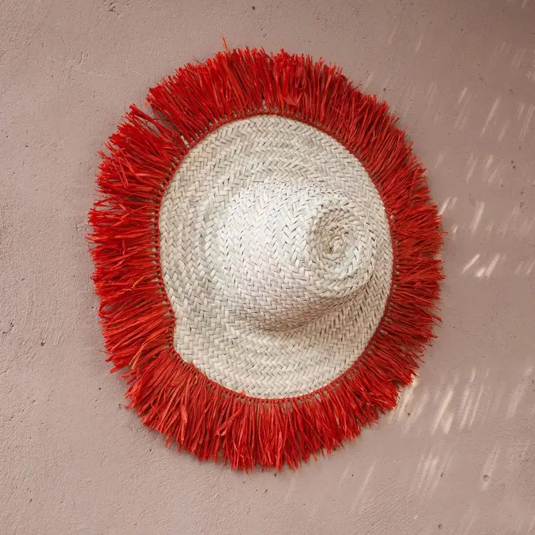 DarKech - Vendita all'ingrosso Cappello di paglia - Donna - cappelli da sole da donna, cappello da spiaggia, cappello estivo 20245