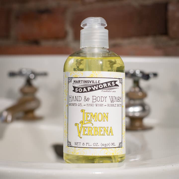 Lemon Verbena Hand & Body Wash - Wholesale Shower Gel for wholesale by Martinsville Soapworks