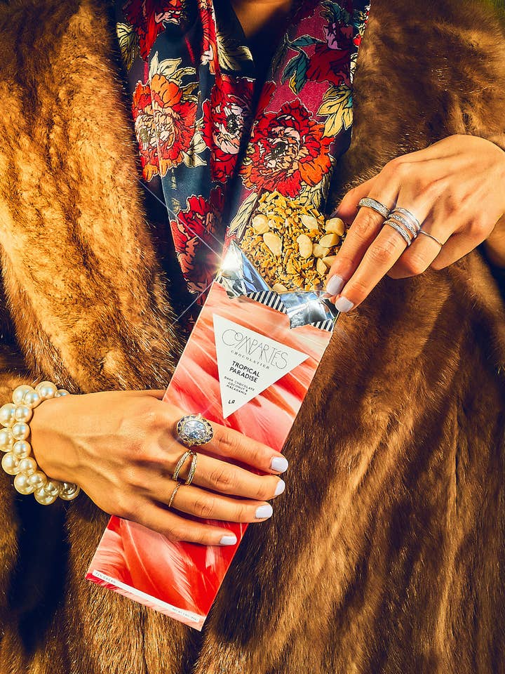 *NEW* Dark Chocolate Tropical Paradise - Coconut / Macadamia for wholesale by Compartes Chocolate