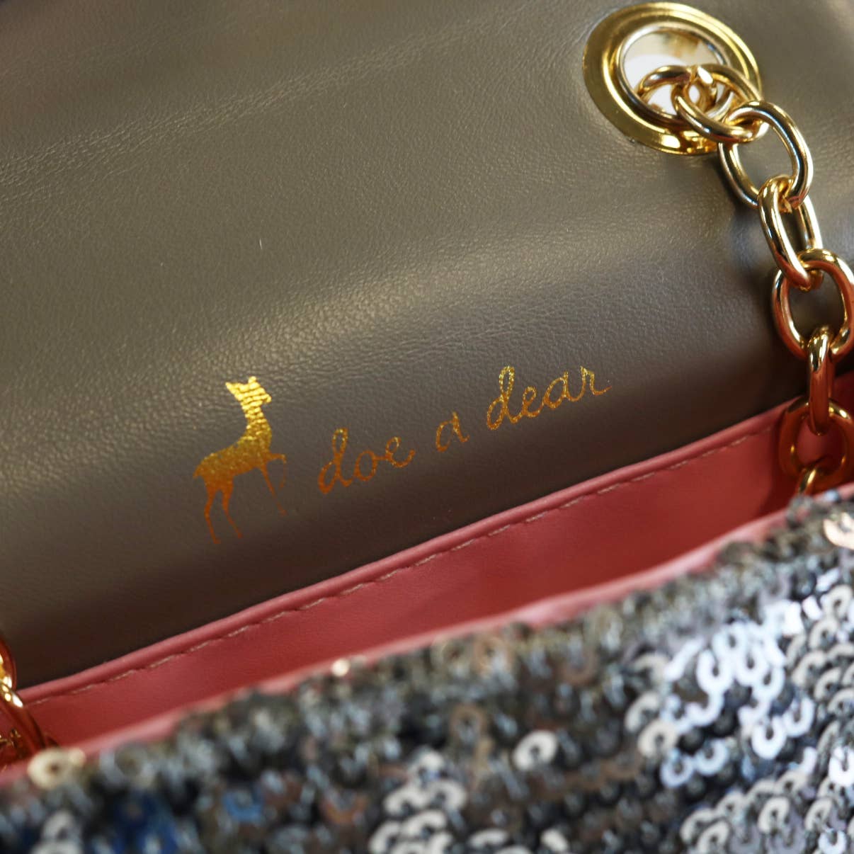 Doe a Dear - Vendita all'ingrosso Borsa a tracolla - Bambini - P30 B1301 Borsa con Applicazioni Floreali e Paillettes (5 Colori)8