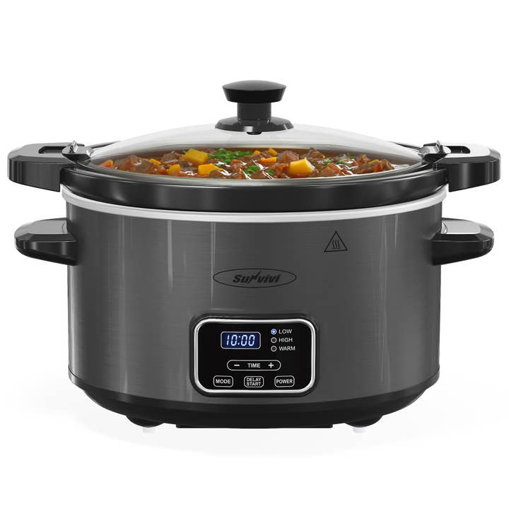 Heynemo - Wholesale Cooking Pot - 4QT Slow Cooker, Programmable Pot with Locking Lid