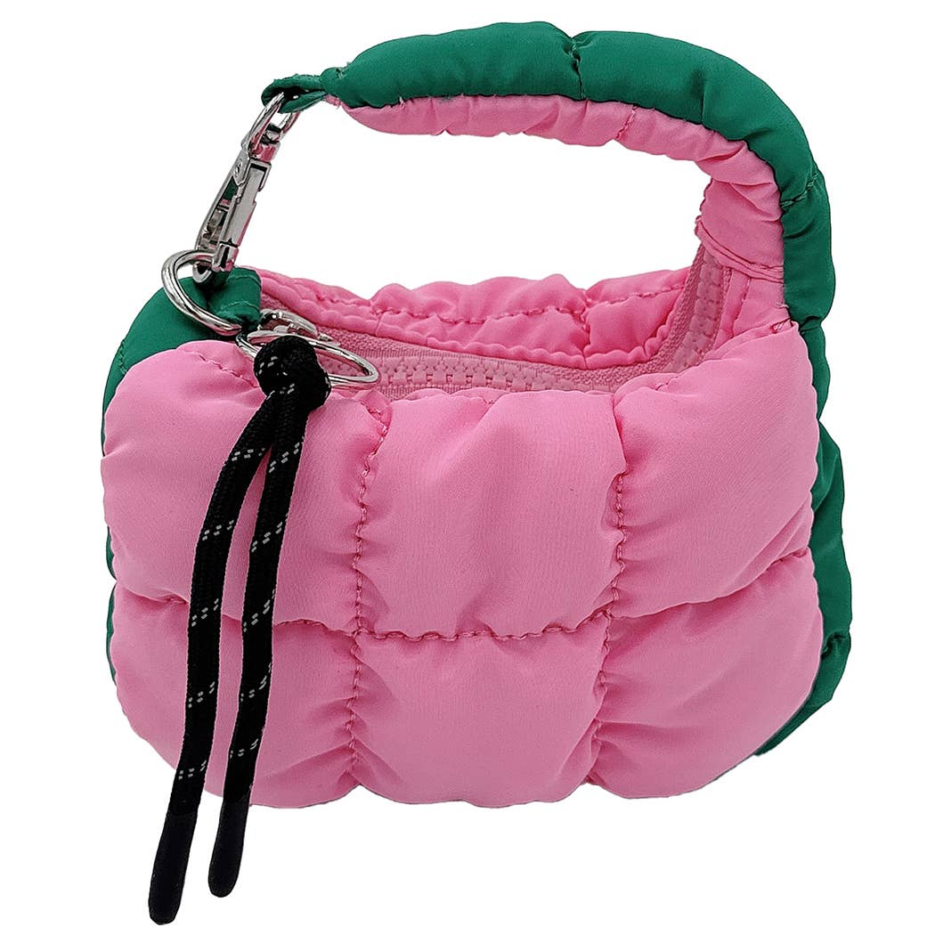 Fashion City – Porta-chaves - Mulher por atacado – Porta-chaves com Bolsa Acolchoada Miniatura14