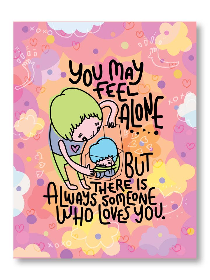 Carte de vœux - Always Someone pour la vente par Chika Ando Illustration