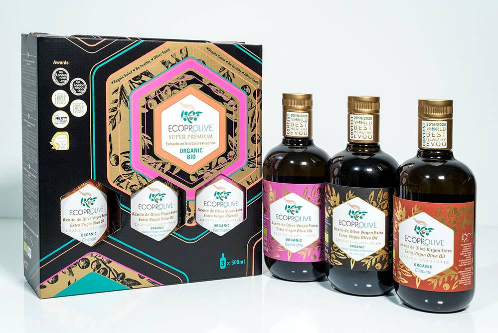 ECOPROLIVE 100% OLIVE ORGANIC PRODUCTS - Wholesale Olive Oil - Extra Virgin Olive Oils Case “Super Premium”1