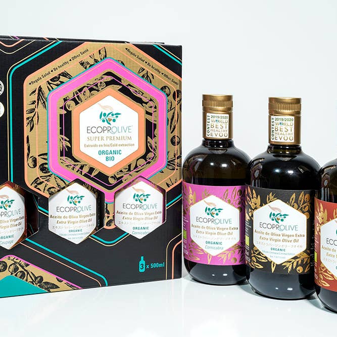 ECOPROLIVE 100% OLIVE ORGANIC PRODUCTS - Wholesale Olive Oil - Extra Virgin Olive Oils Case “Super Premium”1