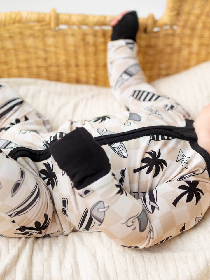Boosh Baby - Wholesale Sleepsuit - Baby - Summer Surf Bamboo Zippy Pajama ๐ | Boys Convertible Romper4