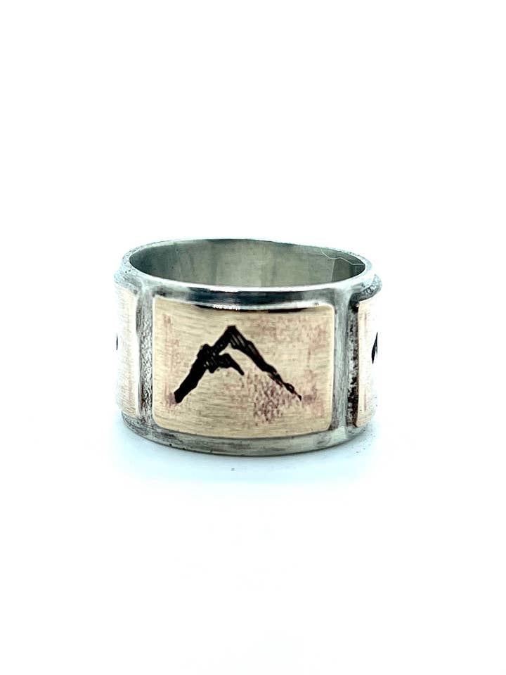 MOUNTAIN WINDOWS RING for wholesale by Union Studio Metals