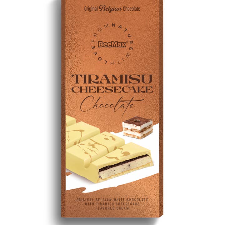 Beemax White Choc. & Tiramisu Cheesecake Cream Bar 3.36oz for wholesale by Beemax