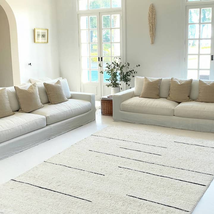 AFK Living - Wholesale Area Rug - Hand-woven recycled cotton rug CAMOES1