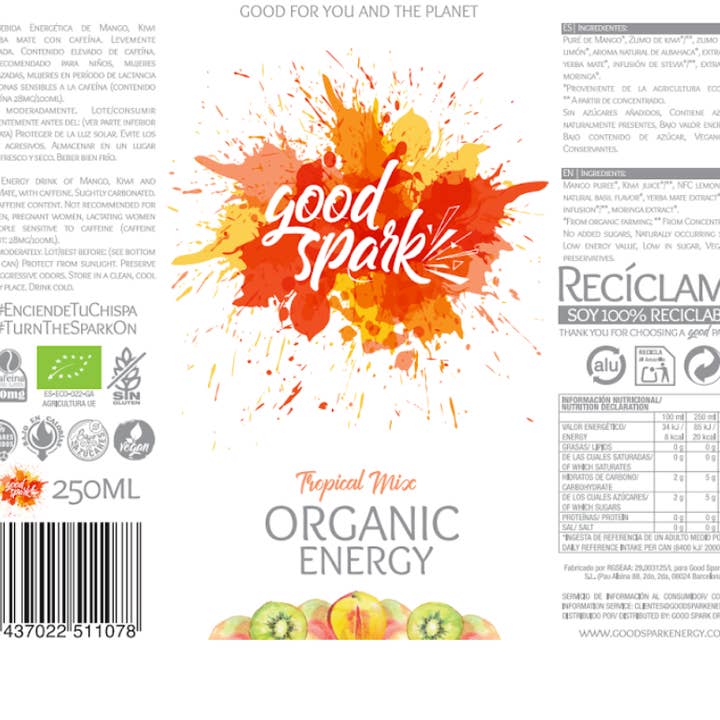 good spark - Wholesale Sports/Energy Drink - Good spark - Organic energy drink - Mixed Pack