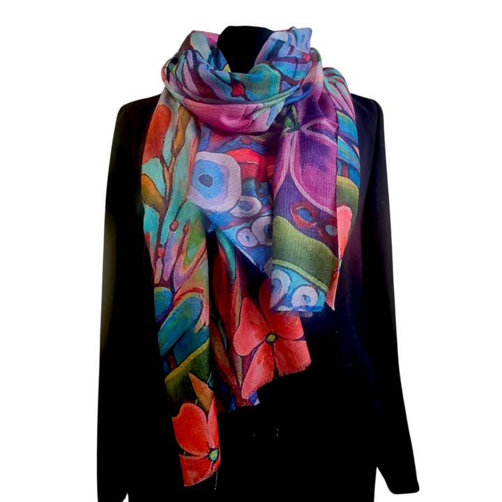 Happy Lona - Wholesale Scarf - Women's - Marine Bloom13