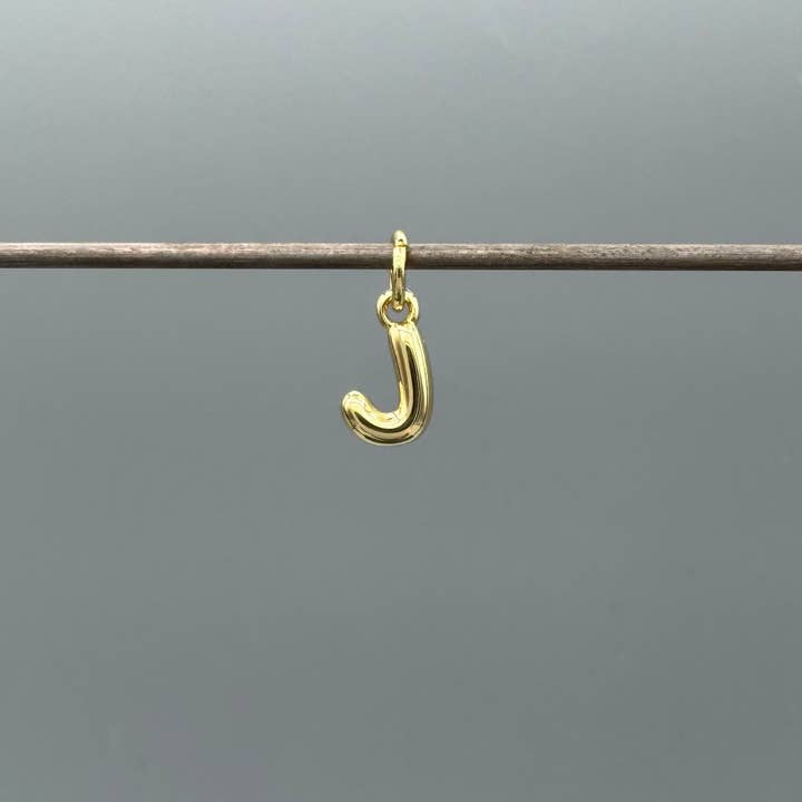 Something Silver - Wholesale Individual Charm/Pendant - Perfect Balloon Bubble Letter Initial Charm6