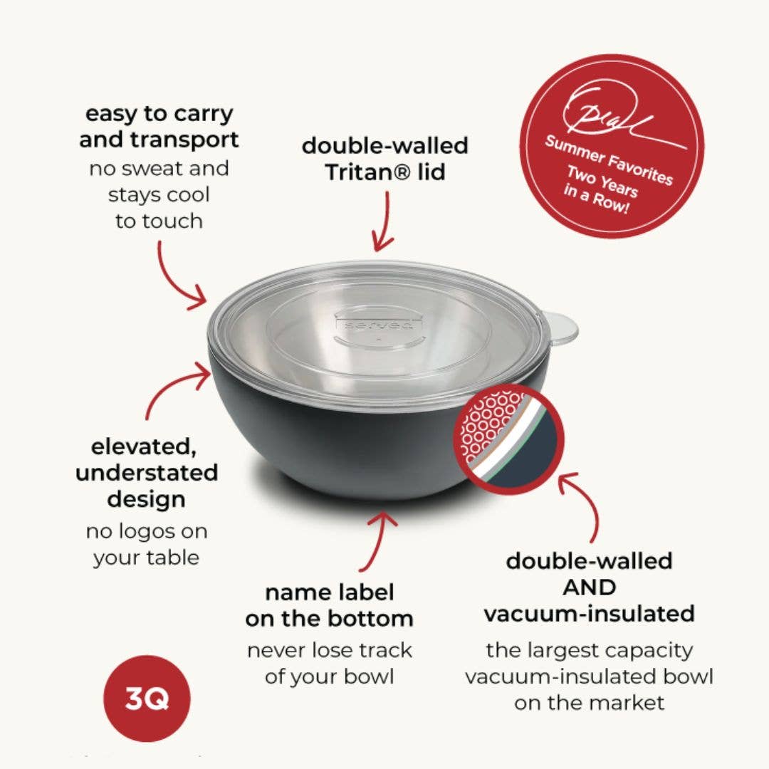 served - Wholesale Serve Bowl - A Super Bowl: Vacuum-Insulated Serving Bowl in Caviar6