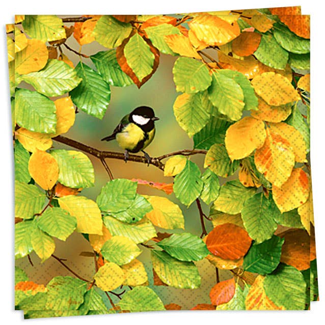 Fall Is Here Cocktail Napkin for wholesale by Twilight Collection