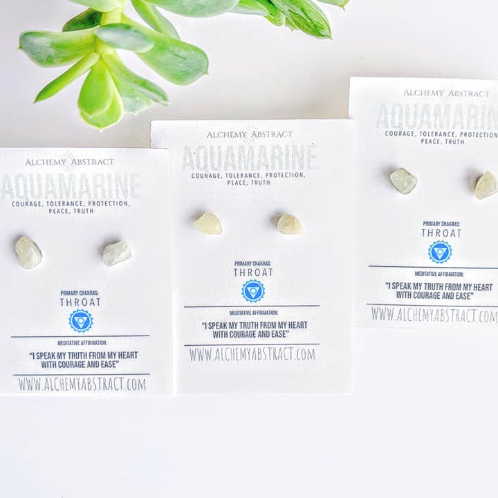 AQUAMARINE | CLARITY, GROWTH, VITALITY for wholesale by Alchemy Abstract