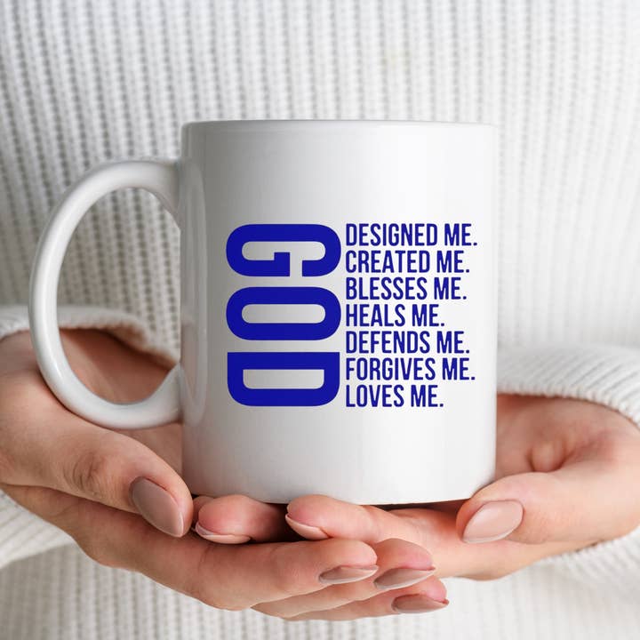 Religious GOD Affirmation Ceramic Mug for wholesale by Seven77nine