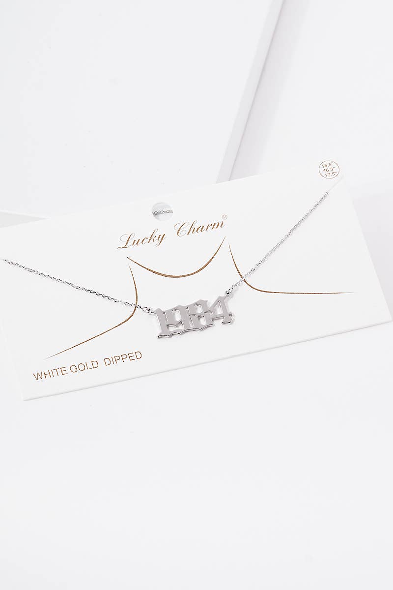 OHBOOBA DESIGN - Wholesale Pendant/Charm Necklace - Gold Plated Birth Year Necklace9