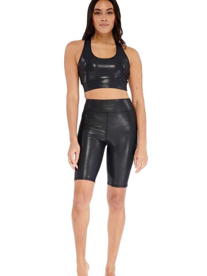 Short de motard Python pour la vente par Electric Yoga