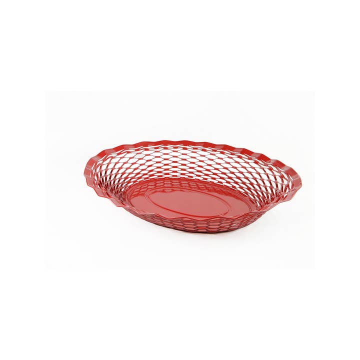 Clémentine Boutique - Wholesale Basket - Oval Color Metal Food Basket, Large size