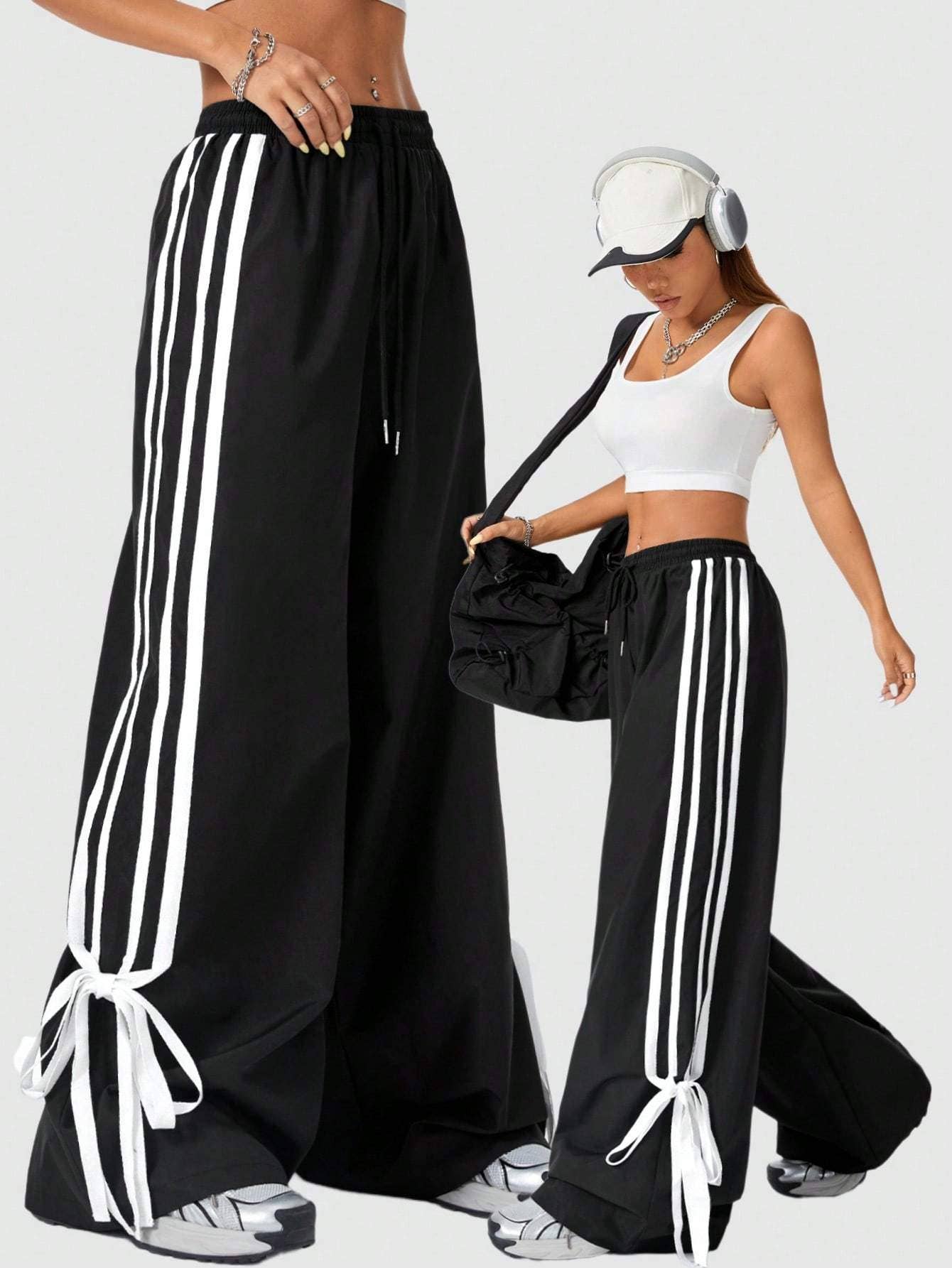 Queen Fashion - Wholesale Pants - Women's - tie waist bow decoration for sports and streetwear23