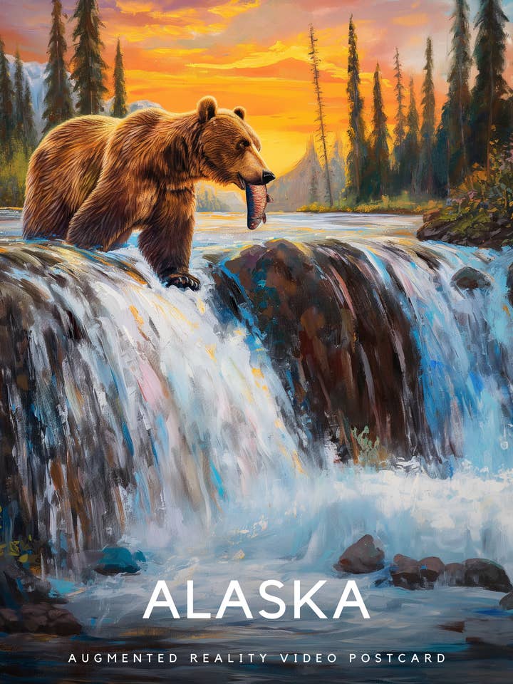 Alaska Bear | Magic Postcard
for wholesale by Magic Greetings