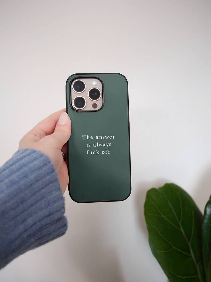 Que Se Lixe | Capa de Telemóvel por atacado de Wisdom and Wonder Designs