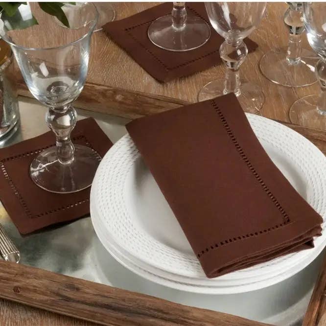 Fennco Styles - Wholesale Dinner & Cloth Napkin - Hemstitch Border 20-Inch Dinner Napkin6