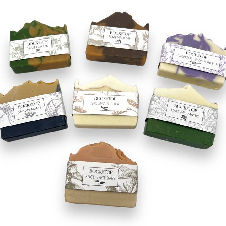 Handcrafted Soaps Singles for wholesale by Rock the Top Inc.