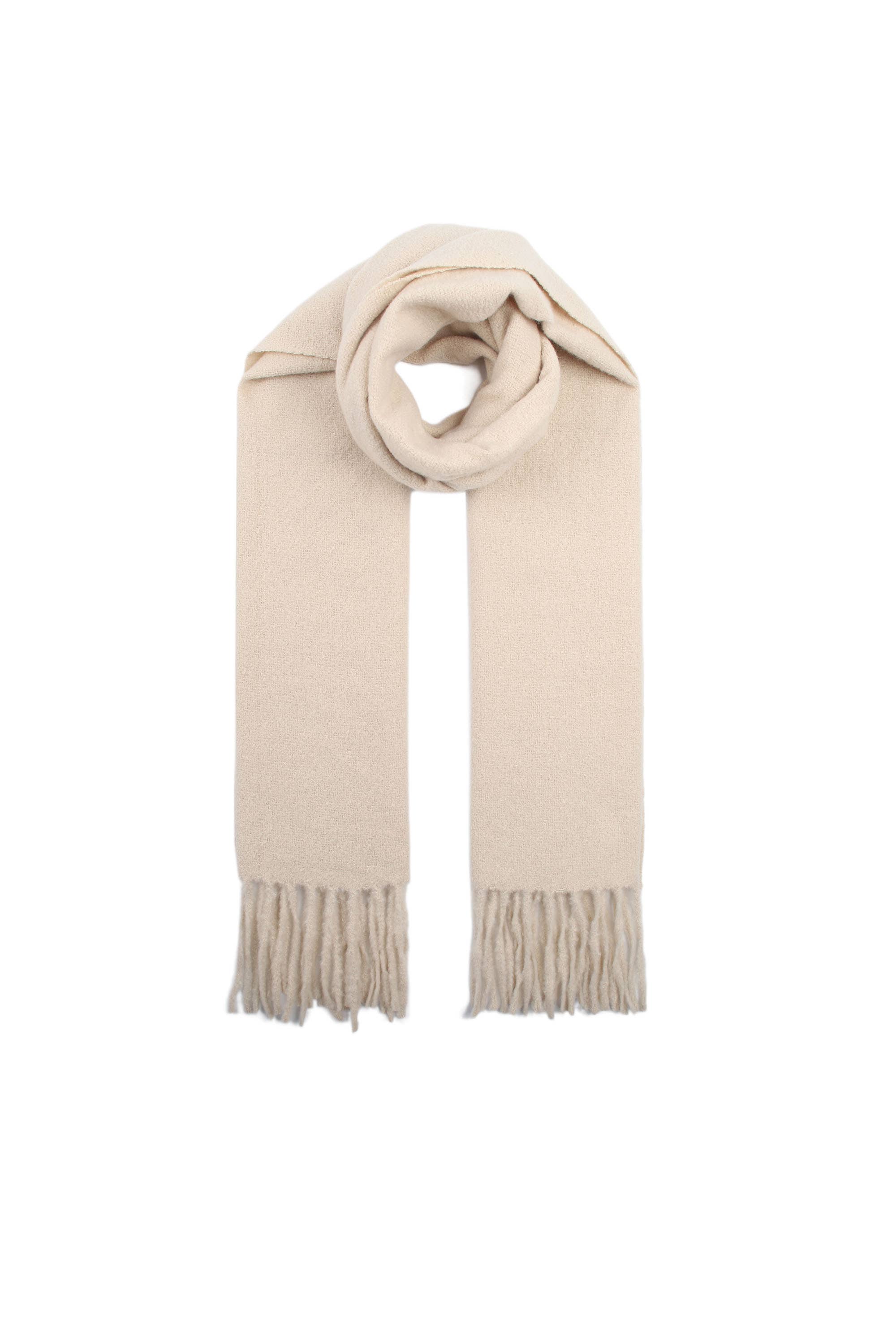 PHANIE MODE - Wholesale Scarf - Women's - E-09355 Women's plain scarf with fringes – Soft & elegant32