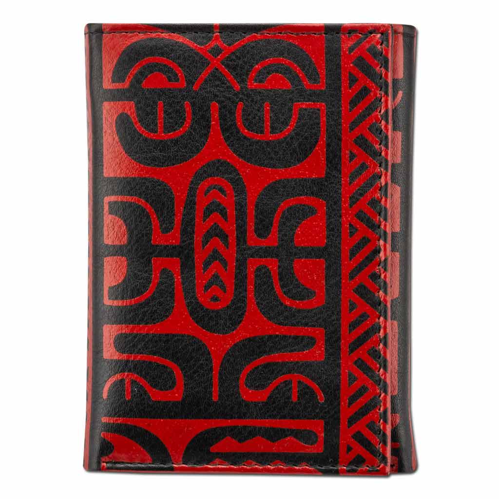 NA KOA - Wholesale Wallet - Men's - SALE French Polynesian tattoo trifold wallet - Art: "Te Atua" by Sulu'ape Pili Mo'o17