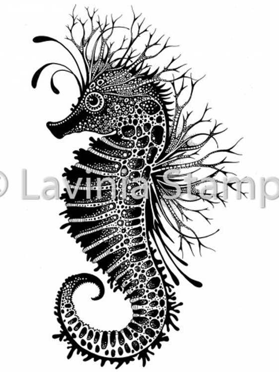 Lavinia Stamp - Sebastian the Seahorse for wholesale by Ecstasy Crafts Distributing