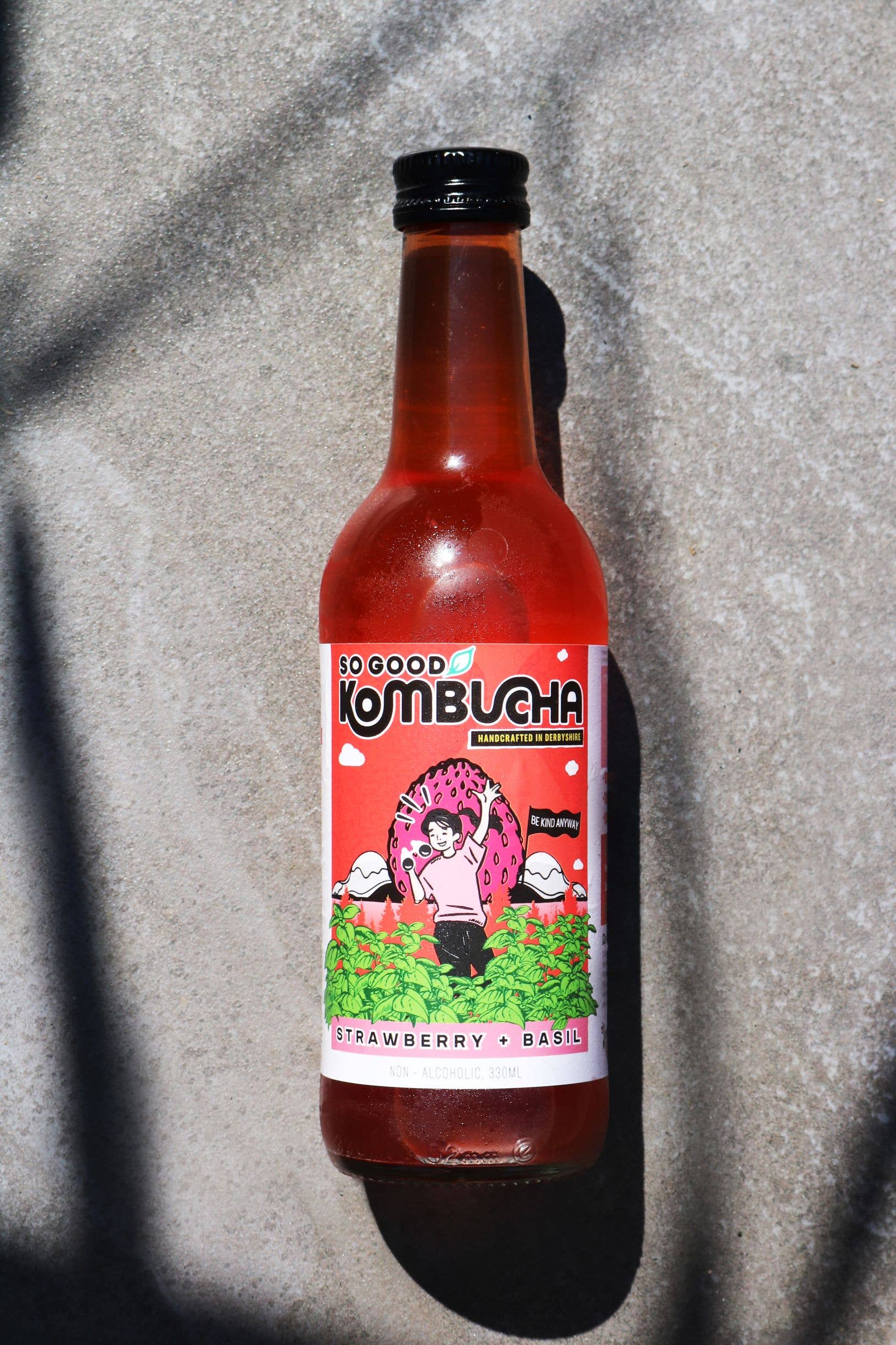 So Good Kombucha – wholesale Kombucha – So Good Kombucha- Strawberry & Basil BBE August 20252