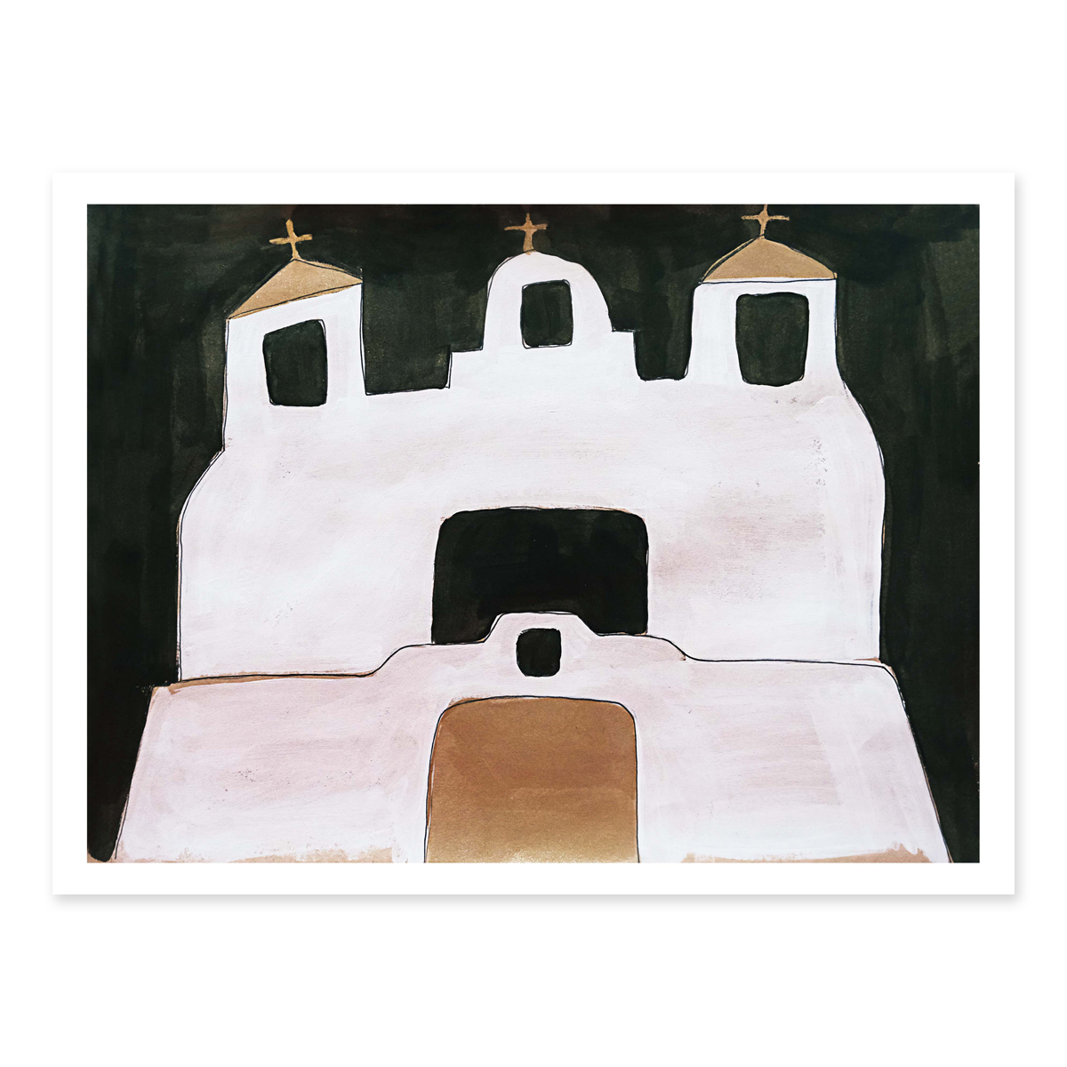 ALEX'S - Wholesale Art Print - Santa Fe Mission Print1