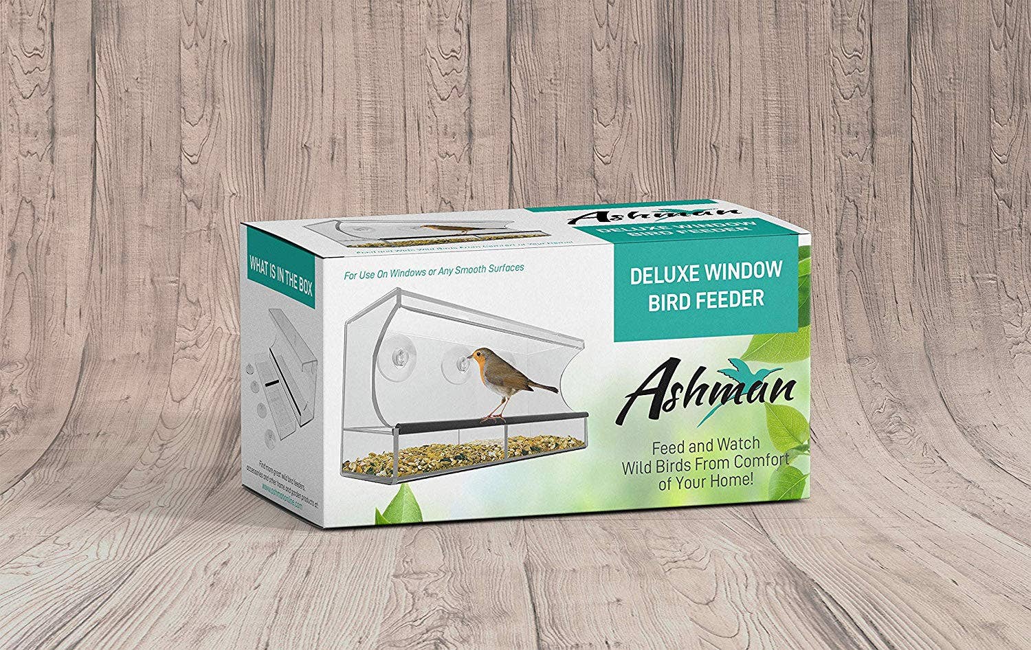 Ashman Online - Wholesale Throw Pillow Cover - Ashman Deluxe Window Bird Feeder, Spacious Design, Easy to Install, Clean and Fill, Great Gift for Friends and Family4