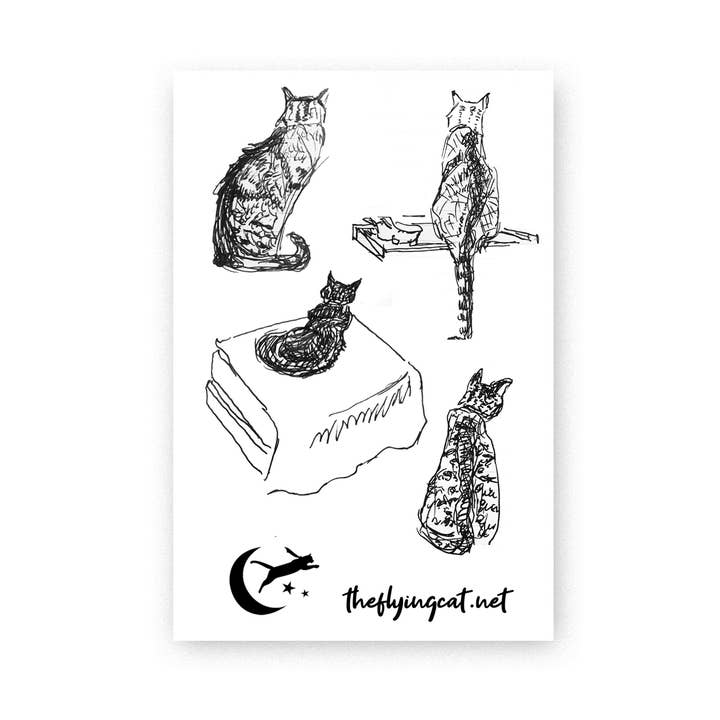 Autocollants Suki Sketch pour la vente par The Flying Cat