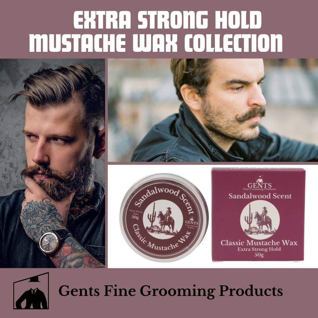 GENTS FINE GROOMING PRODUCTS – wholesale Beard styling product – Gents Mustache Wax – Strong Hold 5