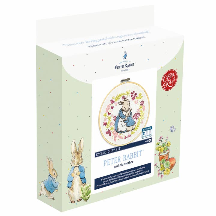 The Crafty Kit Company - Wholesale Embroidery/Cross Stitch Supplies - Beatrix Potter - Peter Rabbit & His Mother