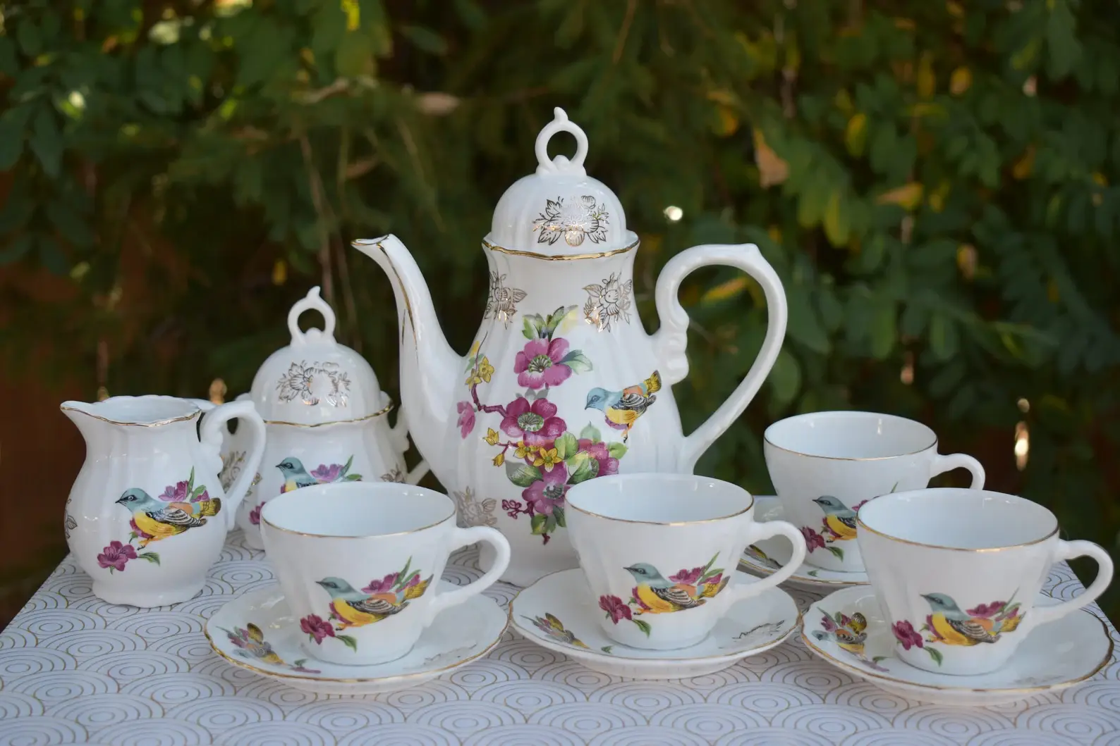 Service à thé pour enfants English Garden Birds Flowers avec coffret cadeau  en vente B2B pour votre magasin – Faire Canada
