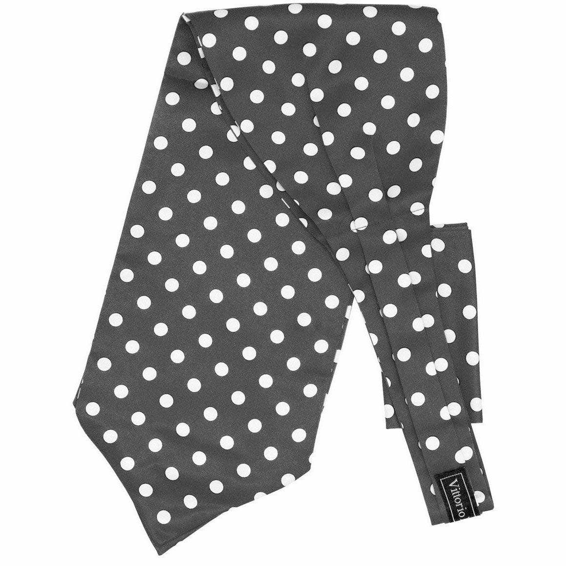 Dubal Brothers – wholesale Pocket square – Men’s – Vittorio Farina Polka Dot Ascot & Pocket Square by Classy Cufflinks0