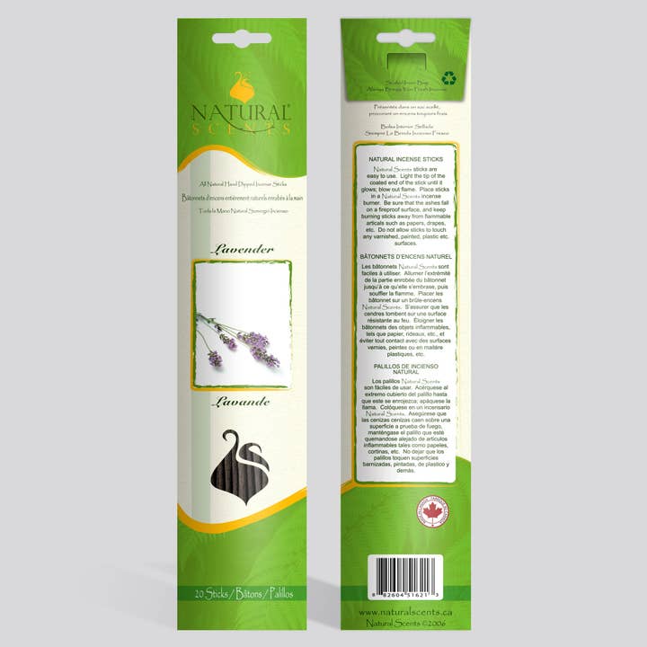 Natural Scents Lavender Incense Sticks for wholesale by NATURAL SCENTS