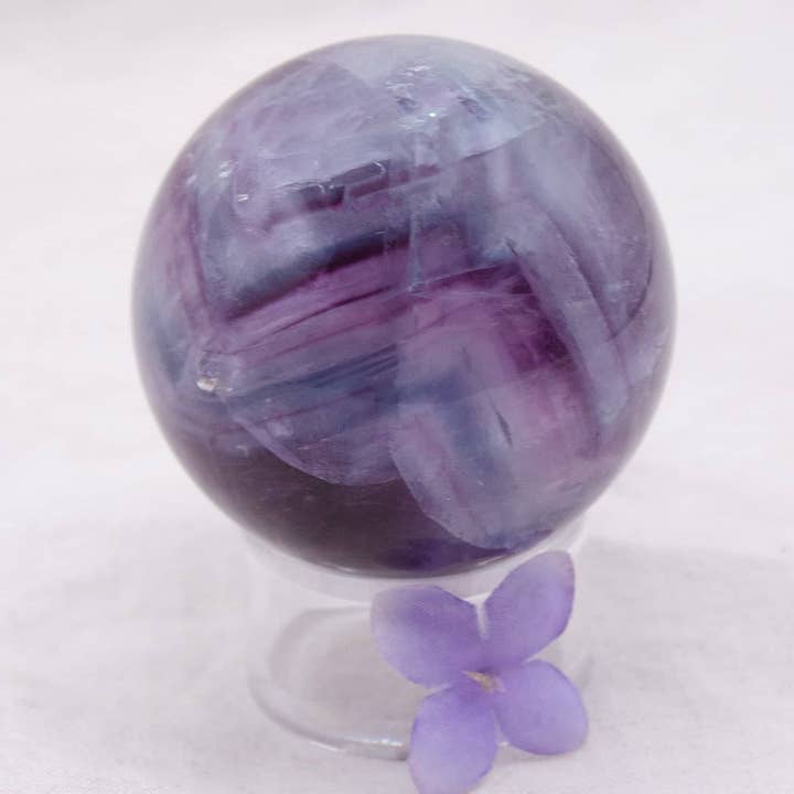 Tiny Rituals - Wholesale Spiritual Stone/Crystal - Rare Rainbow Fluorite Spheres - AAA Premium Quality94