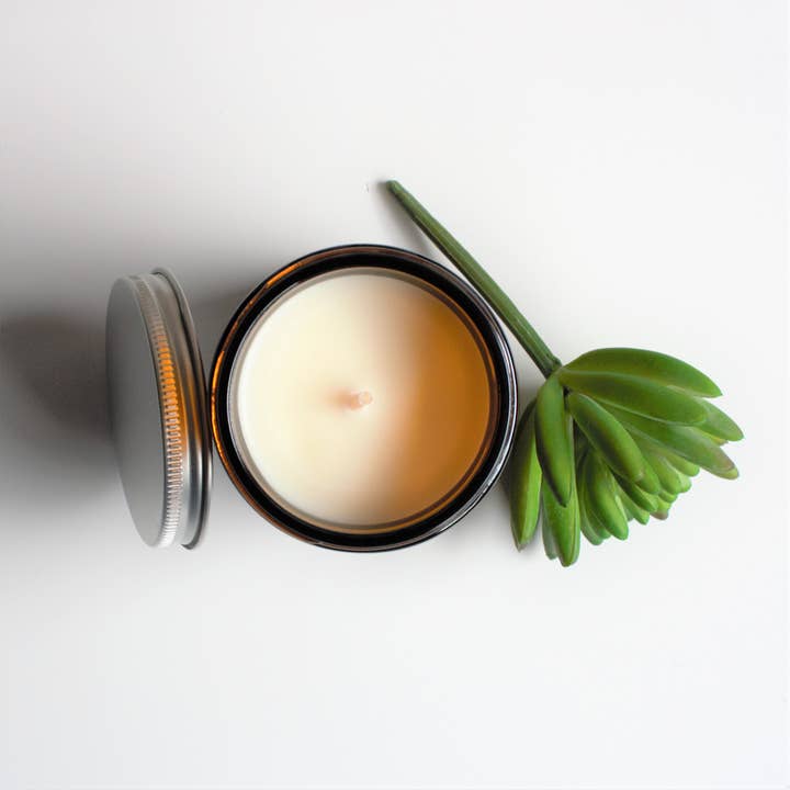 Little Motto Designs - Wholesale Jar/Filled Candle - 14 FRAGRANCES | 2 SIZES | Amber Boxed Candle Jar