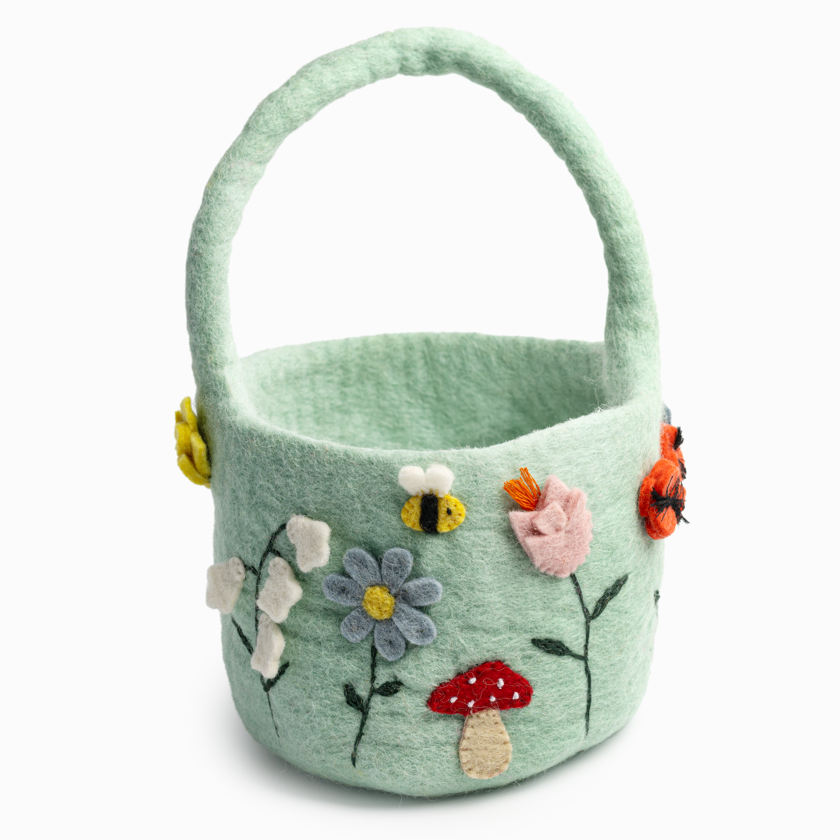 Global Goods Partners - Wholesale Basket - Kids & Baby - Felt Easter Basket Floral2