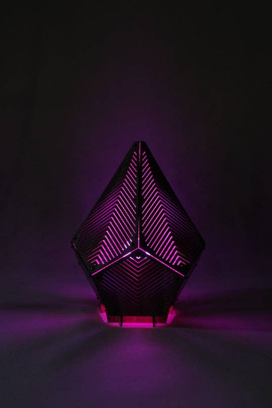 PAPERCRAFT WORLD - Wholesale DIY Craft Kit - SINAR Linez 3D Papercraft Table Lamp12