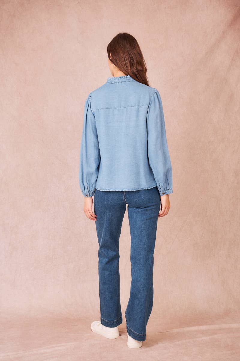 Calie Paris - Vendita all'ingrosso Camicia - Donna - THERESE – Blusa in Tencel e Cotone4