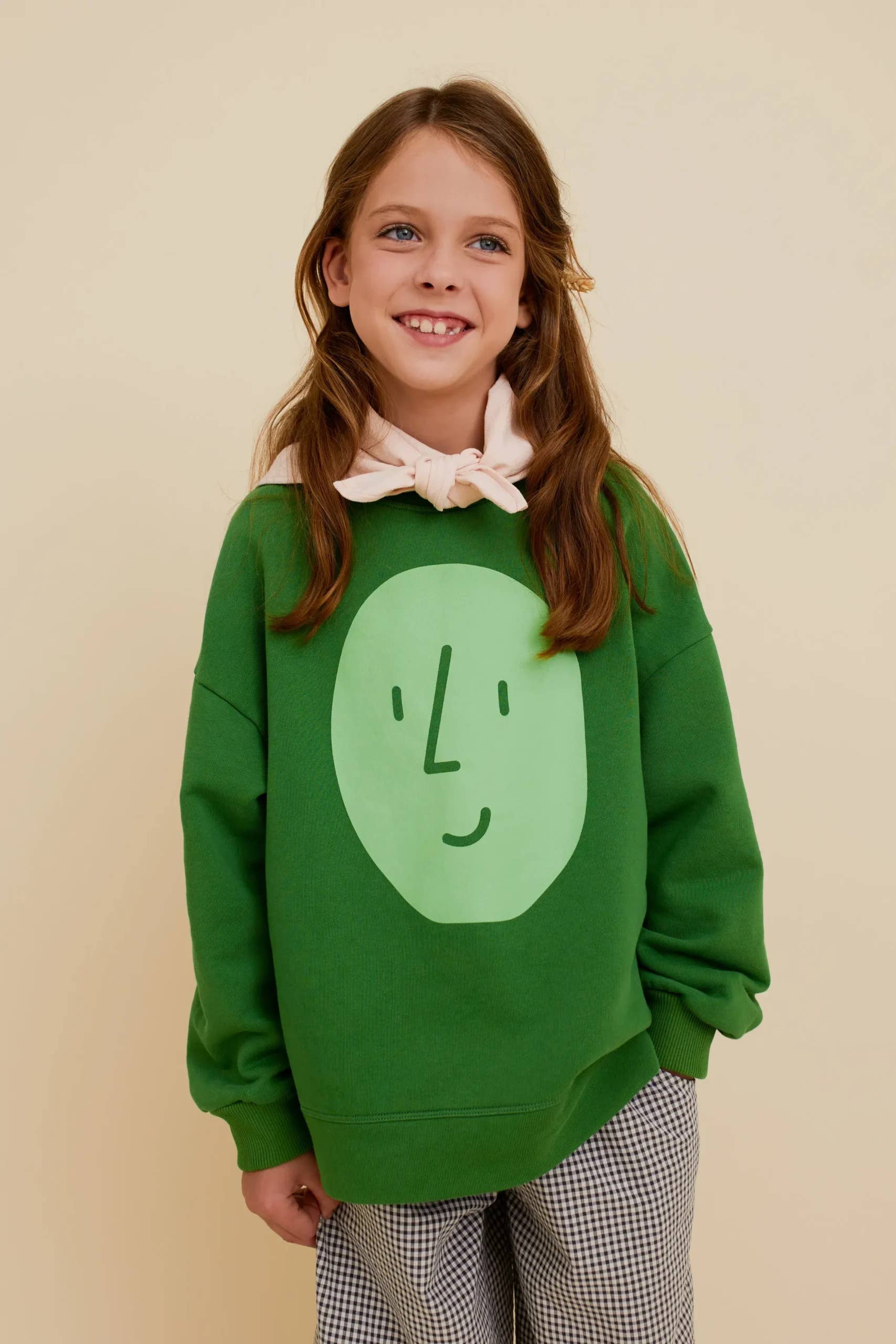 Green ORGANIC COTTON POTATO SWEATSHIRT for wholesale on Faire