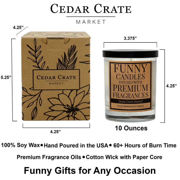 Cedar Crate Market - Wholesale Jar/Filled Candle - Can You Still Smell The Weed Kraft Candle