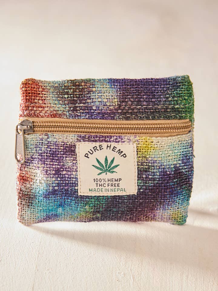 Tie Dye Hemp Purse for wholesale by Namaste
